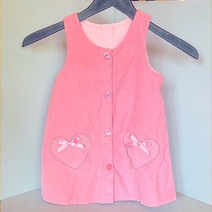 Adorable 3T baby pink corduroy dress